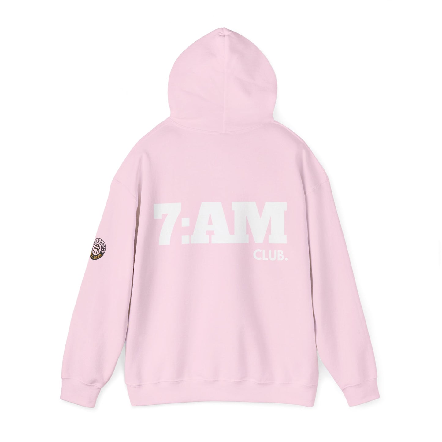 7 AM Club x Rise & Roam Brand Unisex Heavy Blend Hoodie.