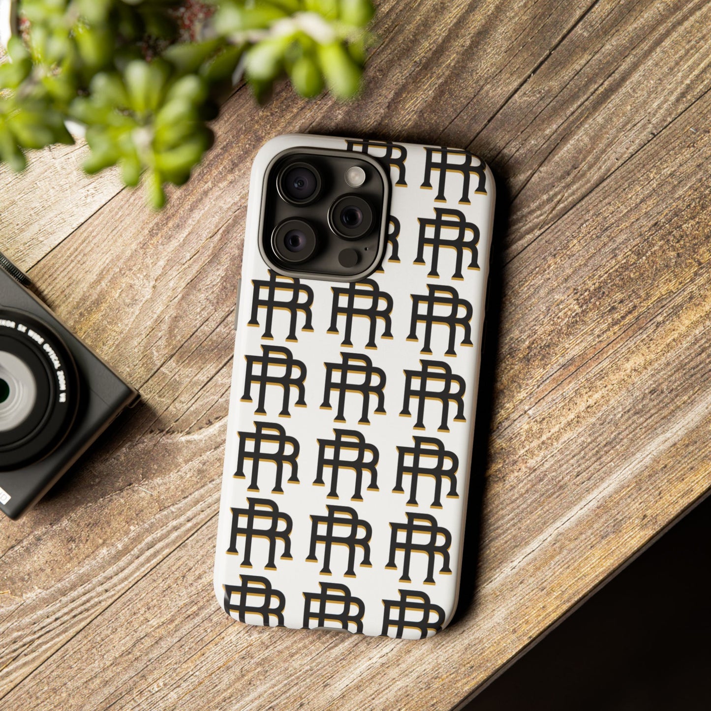 Rise & Roam RR Logo Tough Phone Case - White