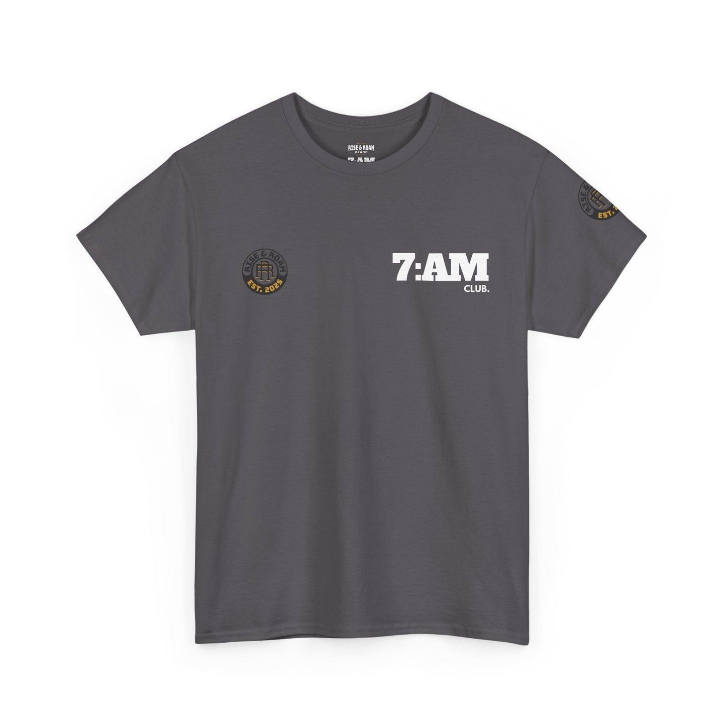 7am Club x Rise & Roam Brand Movement Tee.