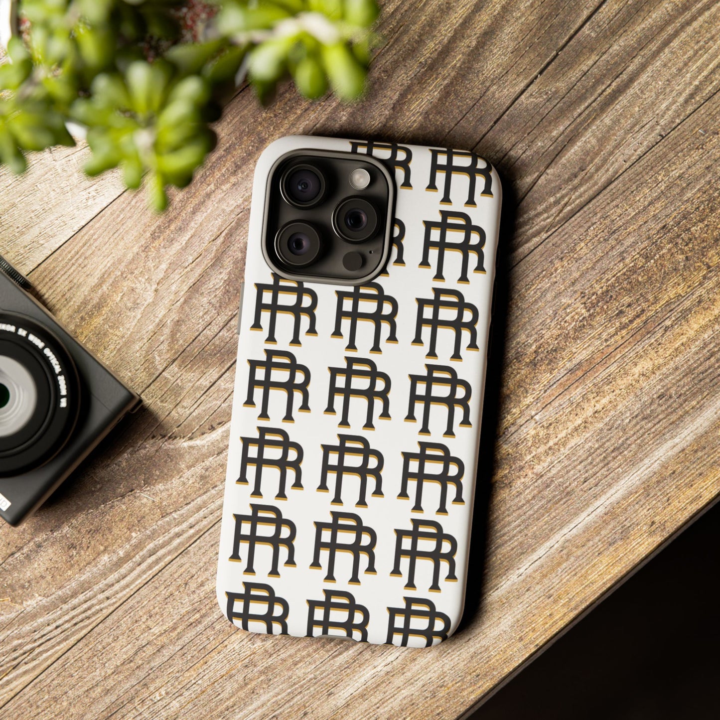 Rise & Roam RR Logo Tough Phone Case - White