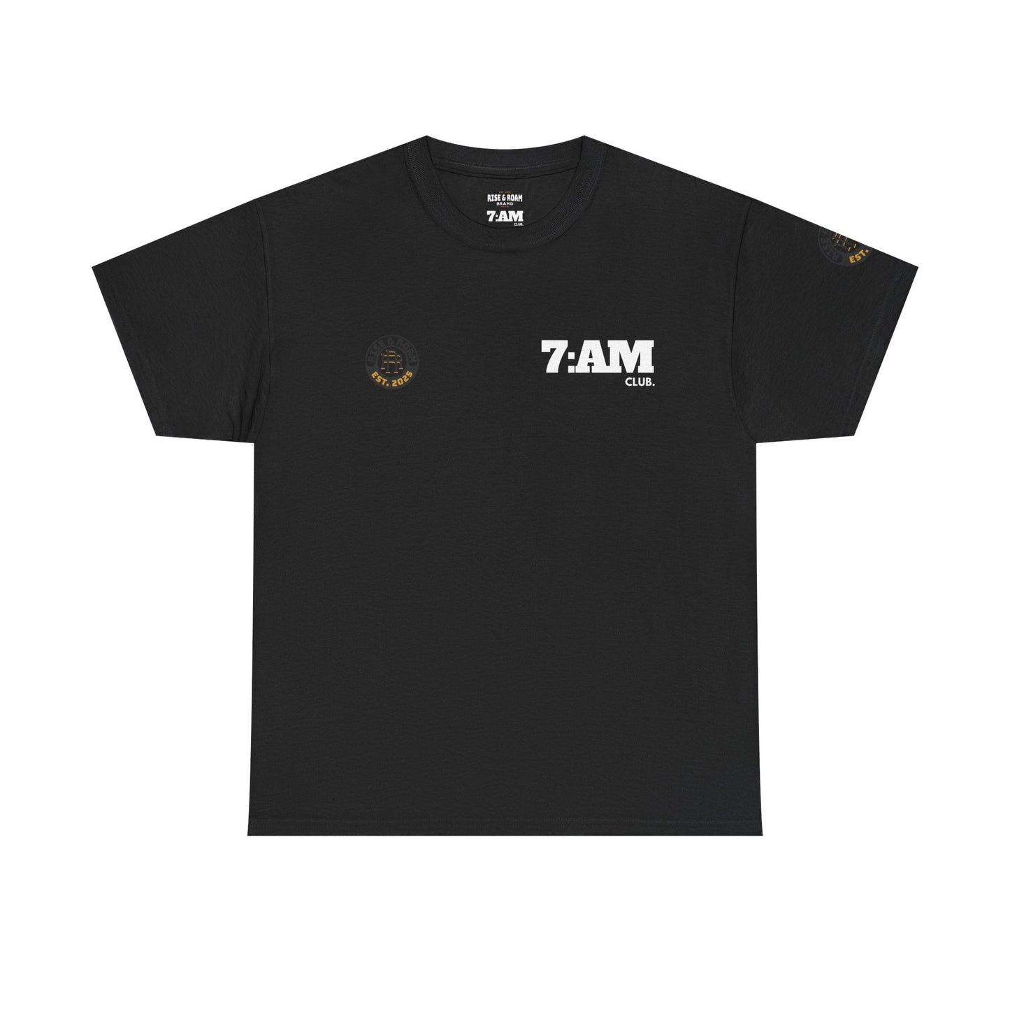 7am Club x Rise & Roam Brand Movement Tee.