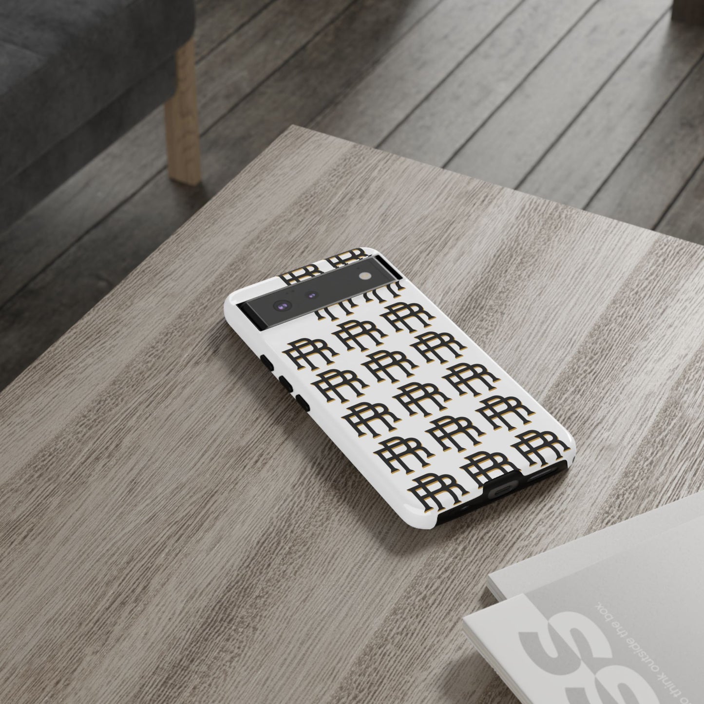 Rise & Roam RR Logo Tough Phone Case - White