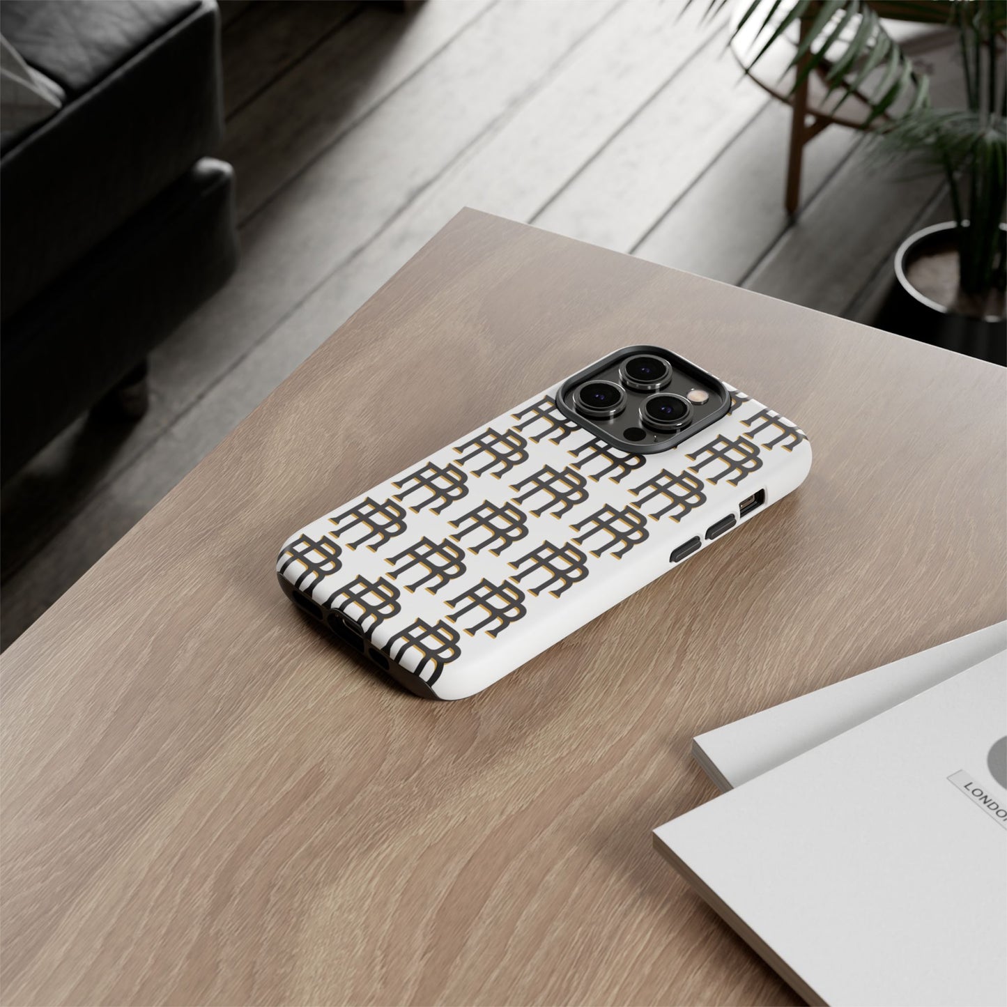 Rise & Roam RR Logo Tough Phone Case - White