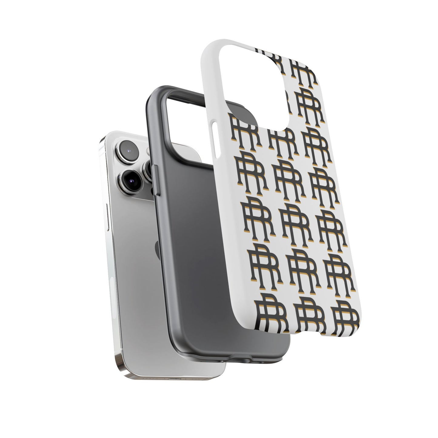 Rise & Roam RR Logo Tough Phone Case - White
