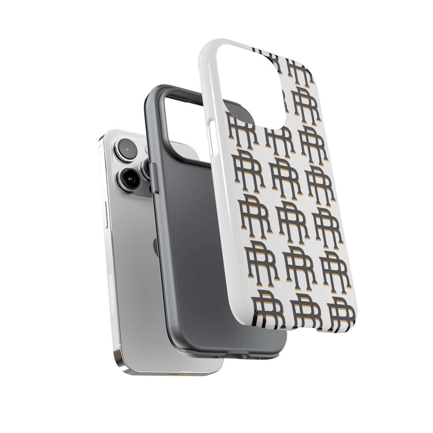 Rise & Roam RR Logo Tough Phone Case - White