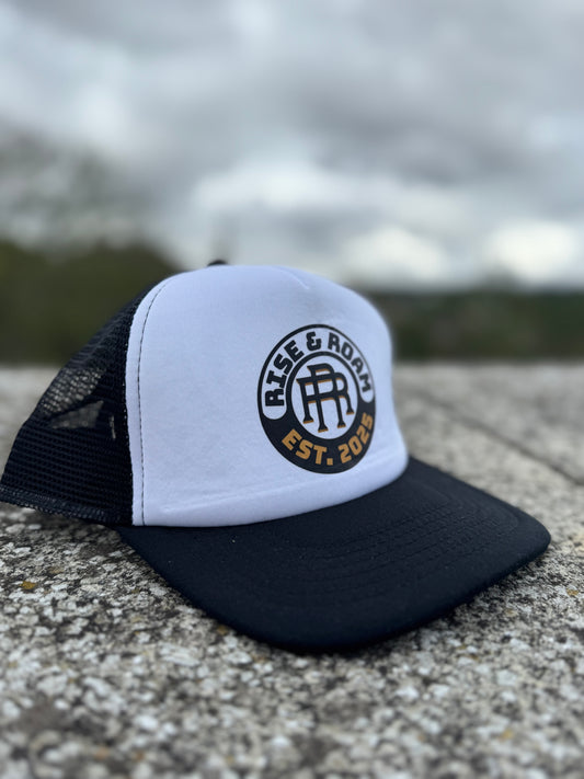 Rise & Roam Brand - Classic Logo Pressed Trucker SnapBack