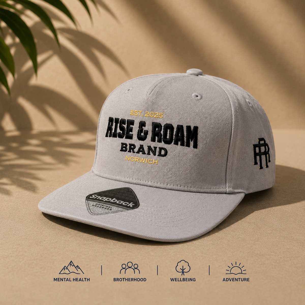 Rise & Roam Brand - Traditional Logo SnapBack Cap
