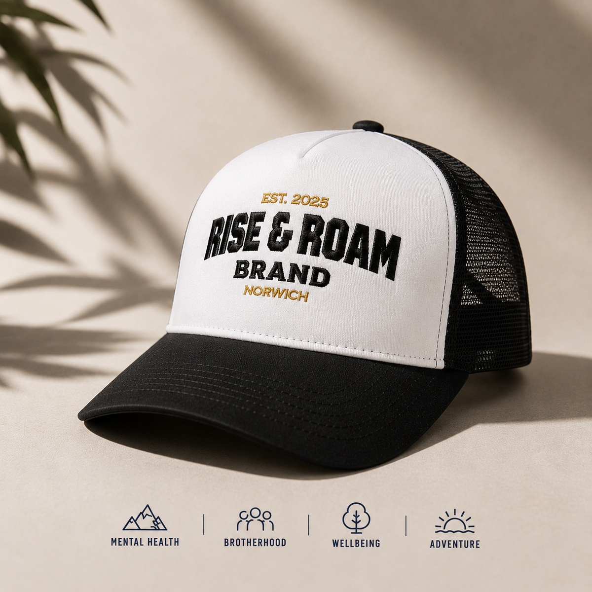 Rise & Ram Brand - Traditional Colour Trucker Caps