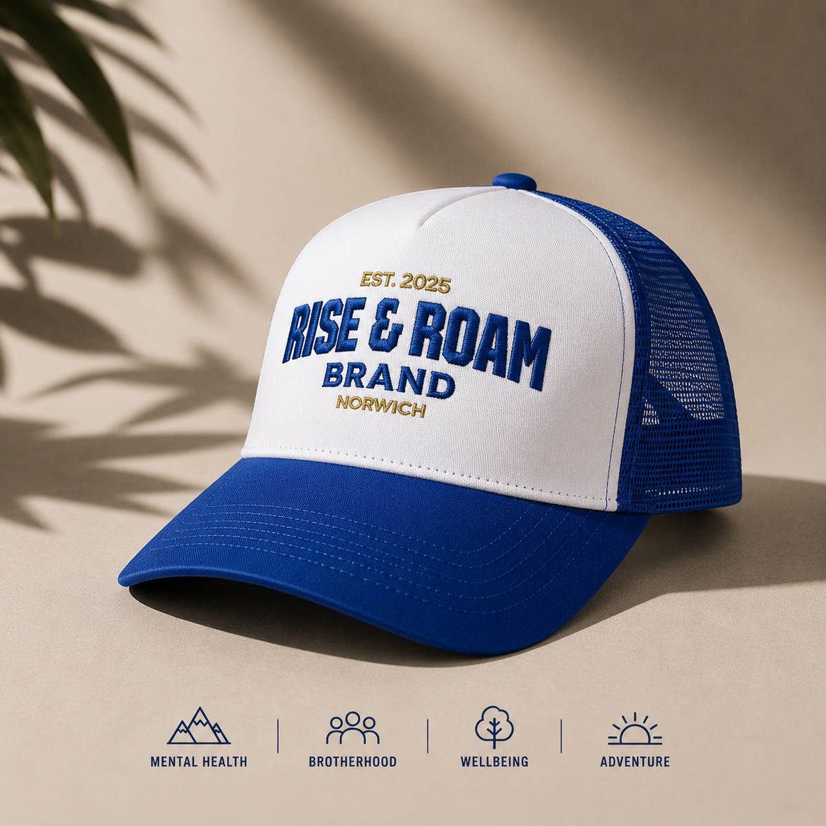 Rise & Ram Brand - Traditional Colour Trucker Caps