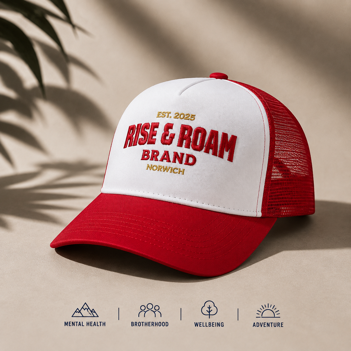 Rise & Ram Brand - Traditional Colour Trucker Caps